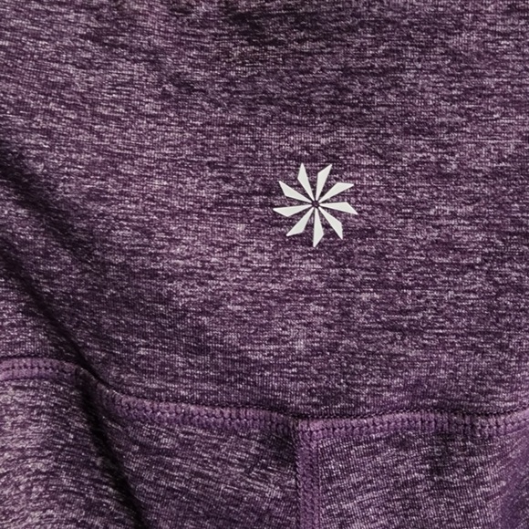 Athleta HIGH RISE QUEST CHATURANGA TO TOWN TIGHT Leggings Size S Plum Purple - Picture 6 of 9